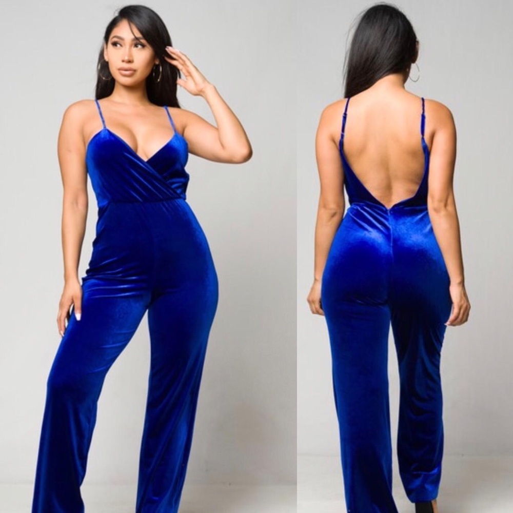 Velvet jumpsuit